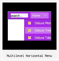 Multilevel Horizontal Menu Symbolleiste Java