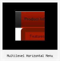 Multilevel Horizontal Menu Vorlage Menueleiste Homepage