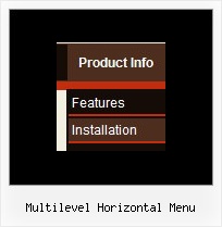 Multilevel Horizontal Menu Gif Vorlage