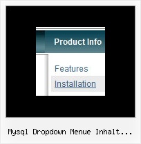 Mysql Dropdown Menue Inhalt Vorgeben Slidedown Menue