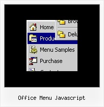 Office Menu Javascript Website Menu Beispiel
