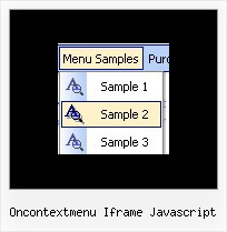 Oncontextmenu Iframe Javascript Menue Onmouseover