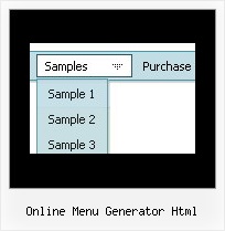 Online Menu Generator Html Homepage Menue Design
