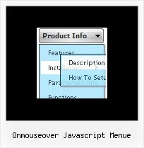 Onmouseover Javascript Menue Menu Vertikal