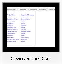 Onmouseover Menu Dhtml Ajax Roll Out Menu