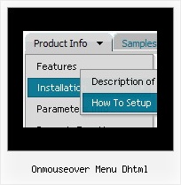 Onmouseover Menu Dhtml Javascript Pfeiltasten Menue