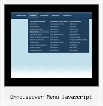 Onmouseover Menu Javascript Html Liste