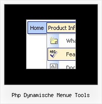 Php Dynamische Menue Tools Buttons Groeße