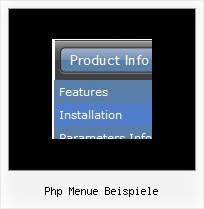 Php Menue Beispiele Dynamische Menues Vertikal