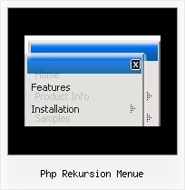 Php Rekursion Menue Floating Javascript Menue