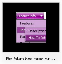 Php Rekursives Menue Nur Aufklappen Javascript Html Menues