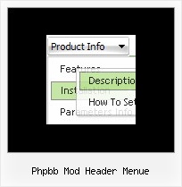 Phpbb Mod Header Menue Dhtml Menu Fly