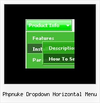 Phpnuke Dropdown Horizontal Menu Horizontales Menue Joomla Jede Punkt Inviduell