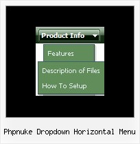 Phpnuke Dropdown Horizontal Menu Menu Vista Style