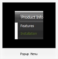 Popup Menu Css Pulldown Menu