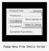 Popup Menu From Shells Script Baum Menue Redaxo