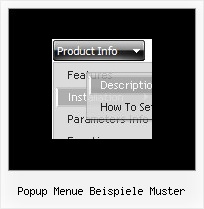 Popup Menue Beispiele Muster Css Geteilt Menue