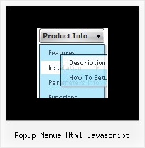 Popup Menue Html Javascript Drag Drop Menue