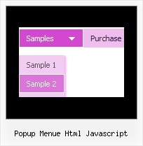 Popup Menue Html Javascript Css Tab Menues