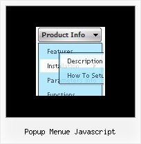 Popup Menue Javascript Tree Style Taskbar