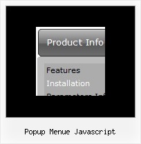Popup Menue Javascript Css Rollover Menues