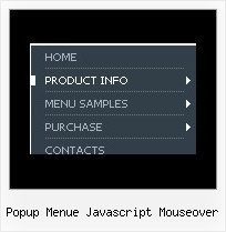 Popup Menue Javascript Mouseover Js Context Submenu