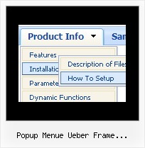 Popup Menue Ueber Frame Aufklappen Lassen Ul Li Dynamisches Menue Zentrieren
