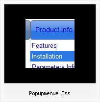 Popupmenue Css Navigation Menu Samples