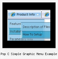 Psp C Simple Graphic Menu Example Taskmenu Iphone Style