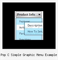 Psp C Simple Graphic Menu Example Css Kostenlos Dynamisches Menue