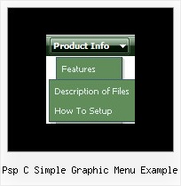 Psp C Simple Graphic Menu Example Css Dynamisches Menue