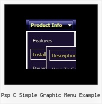 Psp C Simple Graphic Menu Example Javascript Menuebeispiel