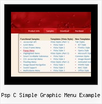 Psp C Simple Graphic Menu Example Frame Java