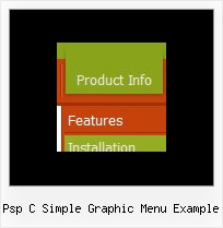 Psp C Simple Graphic Menu Example Ajax Popup Menu