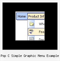 Psp C Simple Graphic Menu Example Listen Menue Sub Vertikal Css