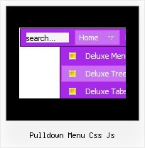 Pulldown Menu Css Js Html Menu Sample