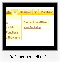 Pulldown Menue Html Css Webseite Schaltflaeche