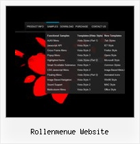 Rollenmenue Website Menue Flottant Javascript