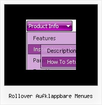 Rollover Aufklappbare Menues Schiebe Menue Html Css Js