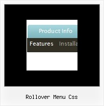 Rollover Menu Css Static Menu Mit Submenu