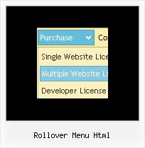Rollover Menu Html Menue Items Mac
