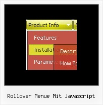Rollover Menue Mit Javascript Durchsichtiges Menue
