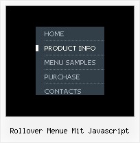 Rollover Menue Mit Javascript Menuestil Mac Os Vista