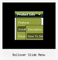 Rollover Slide Menu Horizontal Menu Javascript