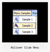 Rollover Slide Menu Pulldown Menu Dhtml