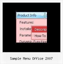 Sample Menu Office 2007 Javascript Tabs Tutorial