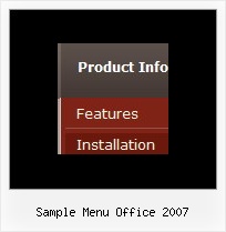 Sample Menu Office 2007 Html Hover