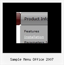 Sample Menu Office 2007 Ajax Javascript Context Menu