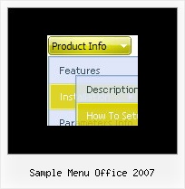 Sample Menu Office 2007 Html Menu Horizontale Register