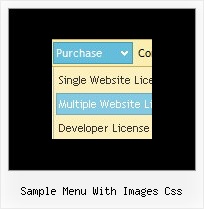 Sample Menu With Images Css Plantillas Dhtml